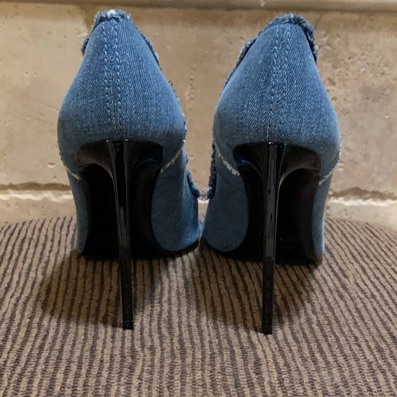 Tom Ford fringe denim stilettos - Picture 5 of 11